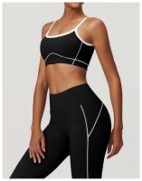 Sujetador deportivo ajustado desnudo, sujetador de Yoga con espalda grande en forma de U, Top de Fitness al aire libre para mujer - details 25