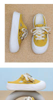 Zapatos de las mujeres 2025 verano nuevo transpirable casual tela zapatos de las mujeres de suela suave de moda versátil de las mujeres de la mitad de arrastre resistente al desgaste zapatos individuales - details 15