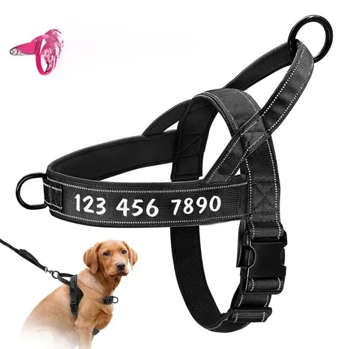 Arnés de Nailon personalizado para Perros, Chaleco reflectante sin Lágrimas para Perros medianos y grandes, suministro de entrenamiento para Pastor Alemán - 1