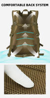 Mochila táctica de escalada, almacenamiento Molle grande, Camping, senderismo, viaje, bolsa deportiva, equipaje al aire libre, pesca, montañismo - details 6