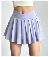 Pantalones cortos deportivos de yoga para mujer, ropa anti-caminar para correr, Falda plisada de cintura alta transpirable de secado rápido - details 6