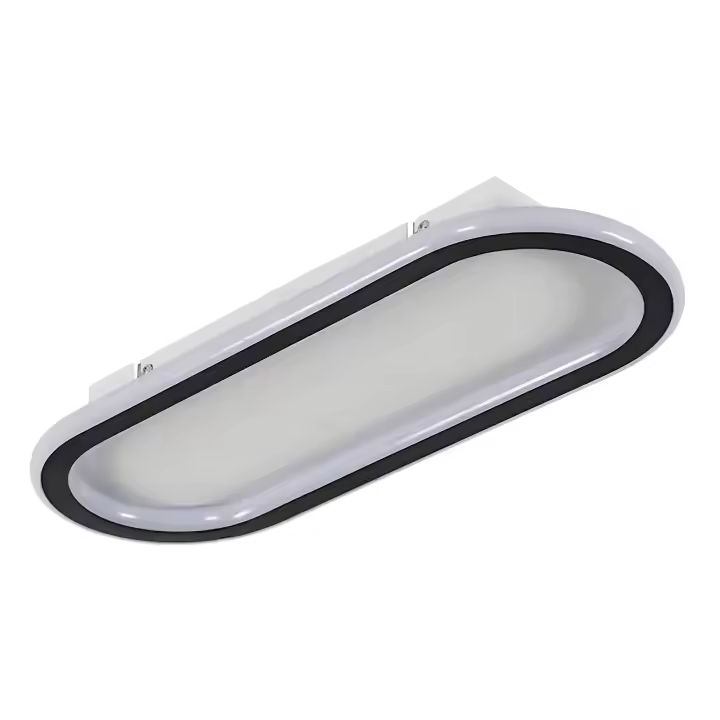 Plafón en forma de pasarela - GOECO - negro+blanco 41.5*16.5*5cm 33W luz blanca 6500K - 1
