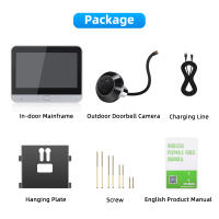 Cámara de puerta inteligente con WiFi, mirilla de vídeo con visión nocturna, PIR, detección de movimiento, visor de puerta, 1080P, 4,3 pulgadas, Tuya, Alexa - details 11
