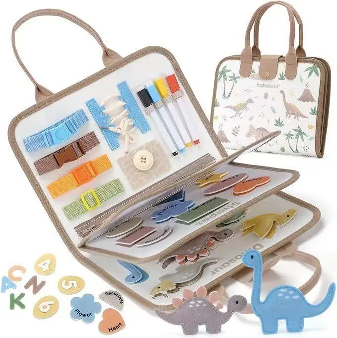 Tablero de aprendizaje de fieltro para bricolaje, juguete educativo científico y educativo para niños, materiales didácticos para educación de la primera infancia, material didáctico, iluminación ocupada para niños - 1