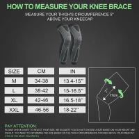 1/2Pcs Full Leg Sleeves Long Leg Compression Sleeve Knee Support Brace for Man Women Sports Cycling Basketball Soccer Arthritis - details 17
