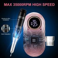 Máquina pulidora de uñas recargable, accesorios para lijadora de esmalte de uñas de Gel, herramienta profesional para manicura, 35000RPM - details 2