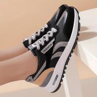 Women's Colorblock Casual Sneakers, Slip On Round Toe Low-top Wear-resistant Non-slip Shoes, Versatile Outdoor Shoes - details 4