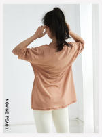Camiseta deportiva de Yoga para mujer, camiseta transpirable de manga corta, Moving Peach, ATF - details 8