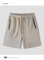 2025 Nuevos pantalones cortos de moda Pantalones de cinco bolsillos de algodón de franela para hombres Pantalones sueltos transpirables para jóvenes Pantalones casuales de cinco bolsillos para estudiantes que corren Ropa de trabajo de sensación de hielo d - details 9