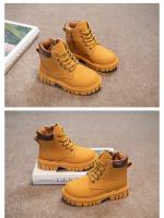 Botas Cortas De Cuero Para Niños Y Niñas Moda Comodidad Deportivas Casuales Antideslizantes Invierno Talla True Fit Para Edad 7-13 Unisex - details 7