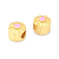 Pulseras de Brass Dorado Mate 4PCS Grande Agujero Abalorios para Hacer Joyas DIY - details 125