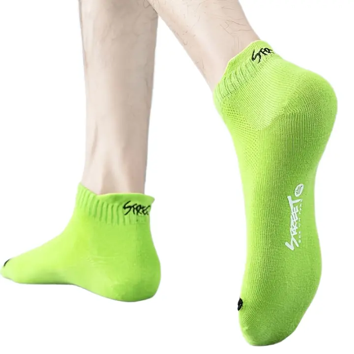 10 Pares De Calcetines De Tobillo Simples Y Sólidos Para Hombres, Cómodos, Transpirables Y Absorbentes Del Sudor, Ideales Para Usar Al Aire Libre Para Hombres - 1