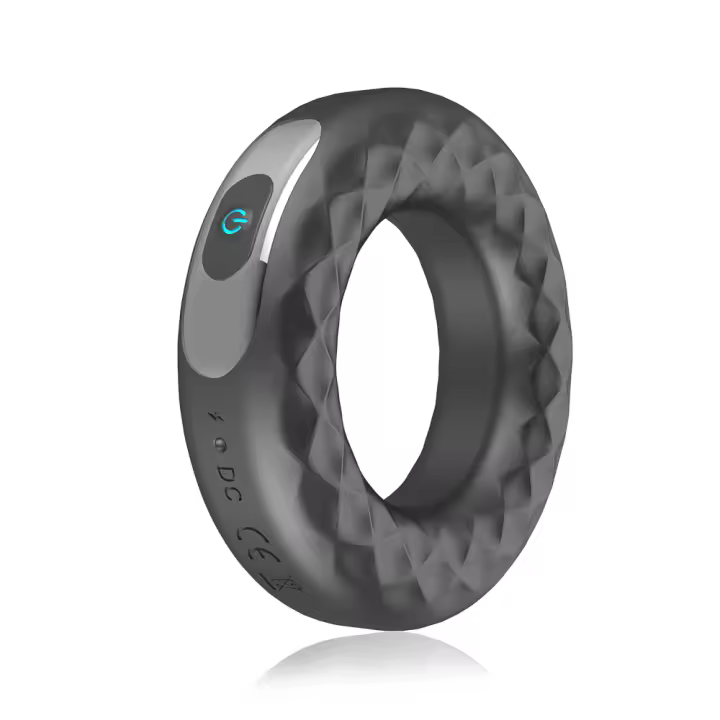 Anillo Vibrador de Silicona para Pene con Clítoris Juguetes Sexuales para Hombres Anillo de Retardo de Eyaculación Ajustable Largo Duración - 1