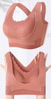 Sujetador de encaje con corte cruzado para mujer estilo fresco y cómodo transpirable sin costuras en nylon cuidado de lavado a mano - details 2