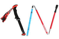 Bastón de Senderismo Nórdico Telescópico Alpenstock de Fibra de Carbono con 5 Secciones Absorbente de Choques Plegable para Aviación - details 2