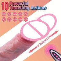 Vibrador de Estimulación Realista en Forma de Palo Calidez Estimulante Penetración Telescópica - details 4
