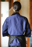 Nuevo uniforme de Chef de estilo japonés coreano Unisex, camisa de cocinero, Kimono de manga media, uniformes de trabajo de camarero de cocina para restaurante de Sushi - details 2