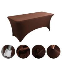 Manteles de Lycra de 6 pies, cubiertas de mesa de cumpleaños de hotel de boda de alta elasticidad para plegables de 4 pies, 5 pies, 6 pies y 8 pies - details 23