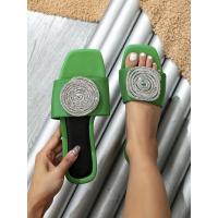 Nuevas sandalias planas de estilo hada con puntera cuadrada, tacón y diamantes de imitación para mujer para exteriores - details 15