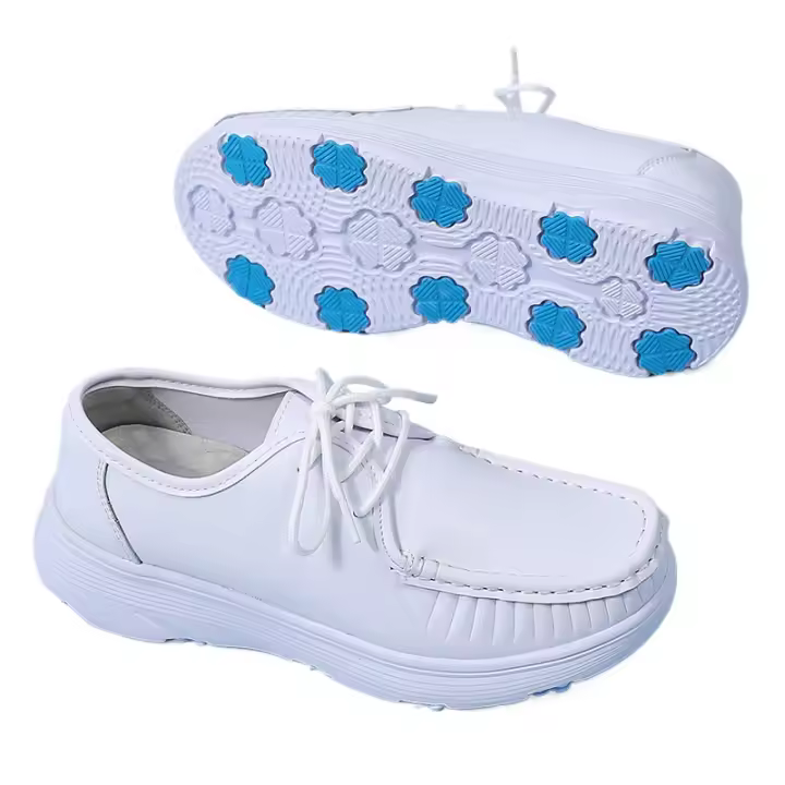 Zapatos de enfermera primavera y otoño 2025 nuevos zapatos de mujer zapatos de plataforma zapatos deportivos blancos de boca baja zapatos individuales - 1