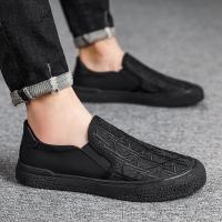 Zapatos de hombre Mocasines transpirables para conducir Suelas suaves, gruesas, antideslizantes, ligeros Zapatillas bajas, zapatillas de deporte - details 1