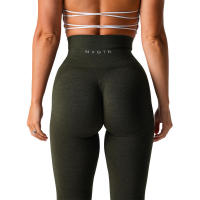 NVG Seamless Spandex Contour 2.0 Leggings de gimnasio para mujer suaves para entrenamiento Fiess pantalones de yoga de cintura alta - details 26