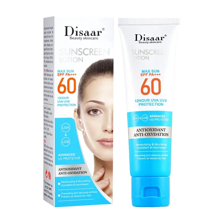 Protector Solar Facial FPS 60 PA +++, Crema Solar Antioxidante y Protección UV, Hidratación y Nutrición, trefrescano y sin graso - 1