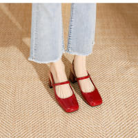 Zapatos de tacón cuadrado con tiras y charol con punta cuadrada - details 19