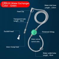 Cambiador de agua para acuario, bomba de aire, herramientas de limpieza, limpiador de grava, bomba de sifón al vacío con boquilla de filtro, nuevo - details 19