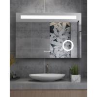 MIQU Espejo de baño de 70 x 50 cm, espejo de pared grande, sin iluminación, rectangular con marco de metal negro, espejo decorativo para baño, salón, aseo, pasillo K - details 9
