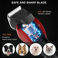 SOLIMPLA-cortadora de pelo profesional para perros y gatos, cortador de pelo con hoja de cerámica recargable, bajo nivel de ruido - details 3