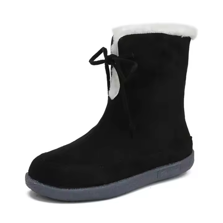 Nuevo Zapatos planos informales de cuero para invierno, color morado y botas grandes 43 12, deportes - 1
