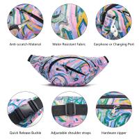 Riñonera para hombre y mujer, bolso de cintura multifunción, resistente al agua, cinturón ajustable para caminar y correr - details 3