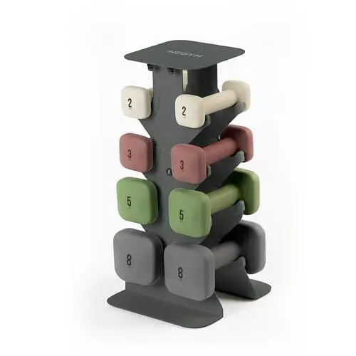 WeGym SafeGrip Mancuernas, Antideslizantes, Antivuelco, Asas Gruesas, Pesas Libres, Mancuernas Cuadradas para Entrenamientos Seguros en Casa, - 1