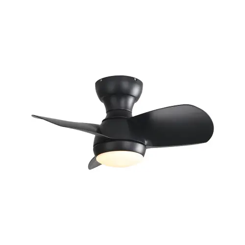 Mini Ventilador de techo con iluminación LED - Luminosidad regulable - 35dB Silencioso - Uso todo el año - 1