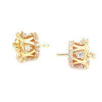 Colgante de Abalorio de Cuentas de Medio Agujero de Oro 18K Material de Metal de China - details 44