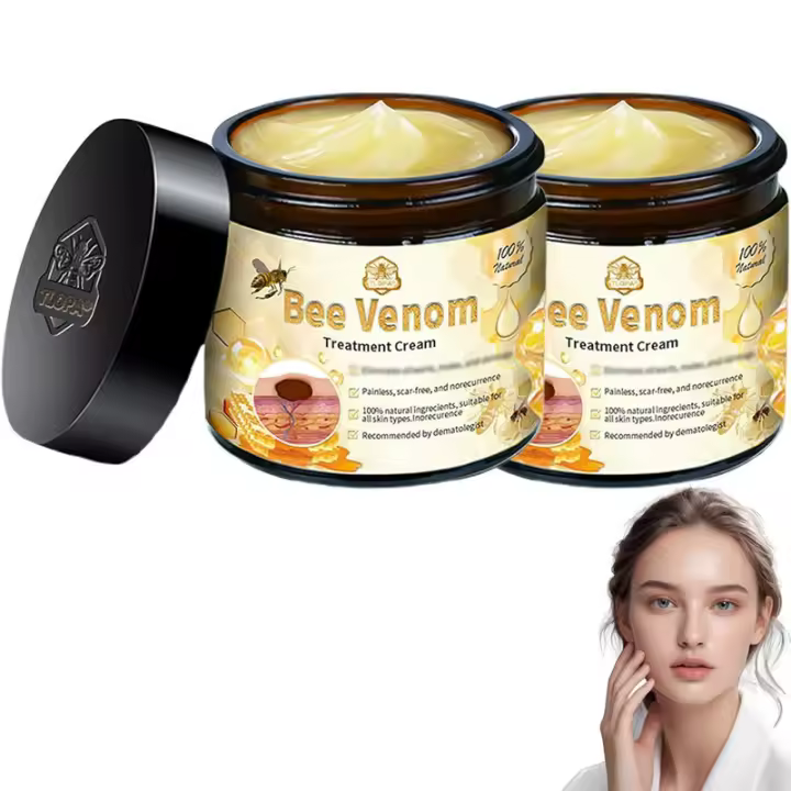Crema para el tratamiento de la piel de abeja, crema de veneno de abeja, reduce eficazmente todo tipo de imperfecciones de la piel (1 unidad) - 1