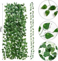 Guirnalda de Hiedra Artificial 24 Paquetes Plantas Colgantes para Decoración de Pared - details 8
