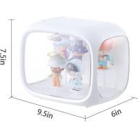 1 Vitrina para figuras soporte estable y ligero, vitrina acrílica transparente con puerta - details 2
