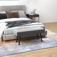 Taburete de Cama Multifuncional Moderno Banco de Acero con Cojín 120kg de Carga - details 10