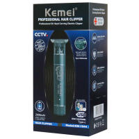 Keme-cortadora de pelo profesional de metal para hombres, herramienta de corte de pelo inalámbrica, recargable por USB, para Barba, Barbero, 1944 - details 0