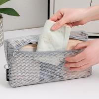 Bolsa de almacenamiento de nailon informal con cremallera, bolsa de malla, bolsas de aseo de mano multiusos para viaje - details 17