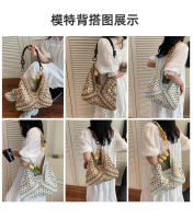 Popular Beach Vacation Nuevo bolso de hombro tejido versátil para mujer, bolso portátil. - details 2