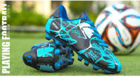 Zapatos De Fútbol Ultraligeros Para Hombres Botas De Futsal Tejidas Volando Antideslizantes Transpirables Para Niños - details 2