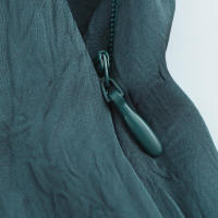 Vestido de Cuello Halter Ouwu Estilo Europeo Americano para Mujer Falda de Textura de Seda con Efecto Arrugado Moda de Otoño Nuevo - details 5