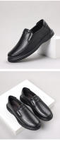 Zapatos de Cuero de Alta Gama para Hombres en Verano Mocasines Casuales con Suela Suave Cómoda de Edad Media - details 9