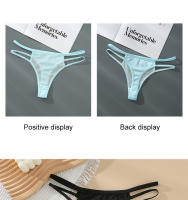 Bragas De Encaje Para Mujer, Ropa Interior Sexy De Cintura Baja Calada, Transparente, Cómoda, Lencería Femenina, 3 piezas - details 3