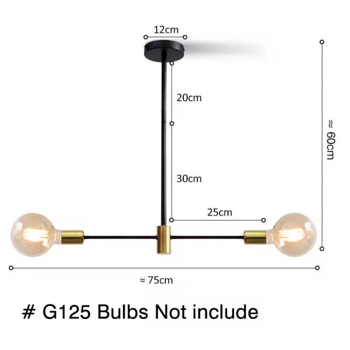 YNL Lámpara de Candelabro Nórdico Moderno LED Material de Hierro Luz para el Hogar para Dormitorio Sala de Estar Iluminación de Techo Interior - 1