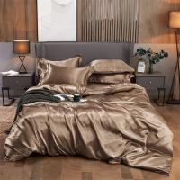 Juego de Ropa de Cama de Color Sólido Lujo Rayon Satén Funda de Edredón Kit de Tamaño Twin Queen King 2pcs/3pcs/4pcs - details 15