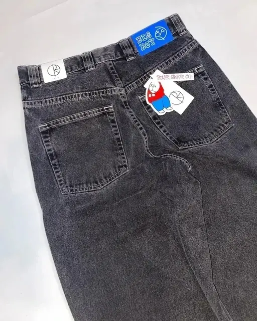Jeans Grande y Estilo Callejero Pantalones Anchos de Cintura Alta Harajuku - 1